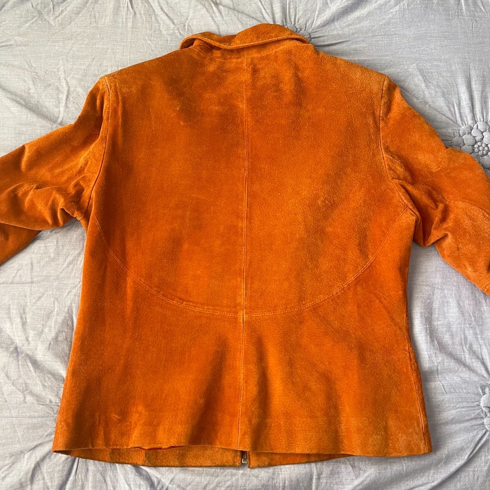 SOLD! Vintage Suede Leather Jacket - Picture 5 of 9